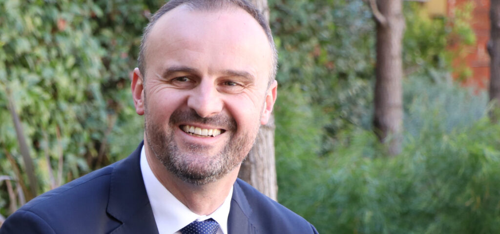 Andrew Barr,Chief Minister of Canberra.